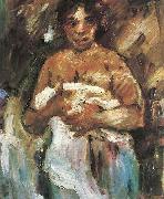 Lovis Corinth Madchen, sich entkleidend oil